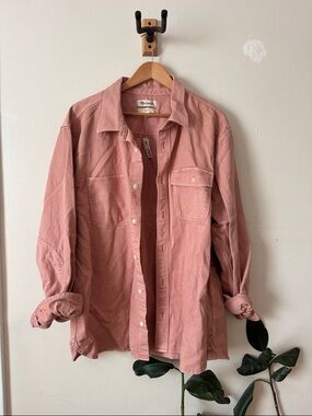 Madewell Dusty Rose Casual Button-Down Shirt